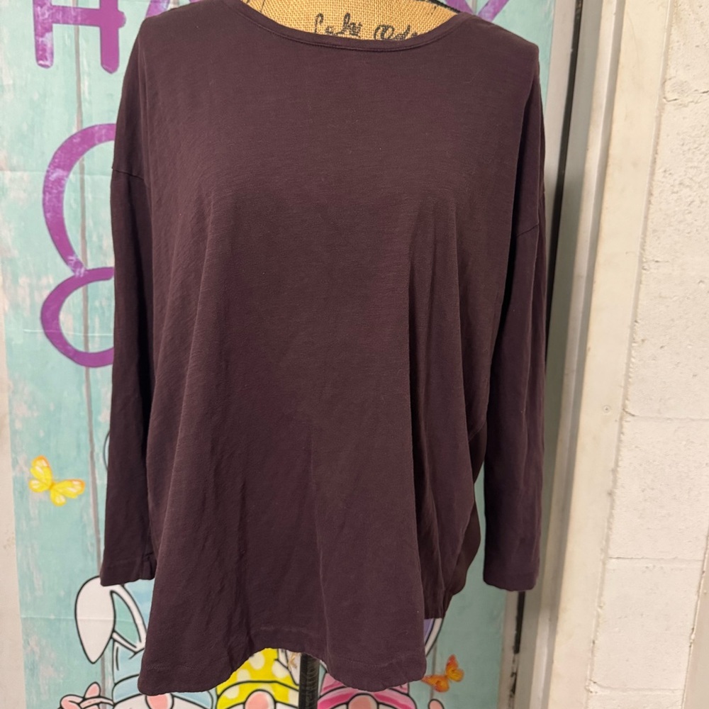 Ann Taylor LOFT brand Women's Long Sleeve Top in Purple